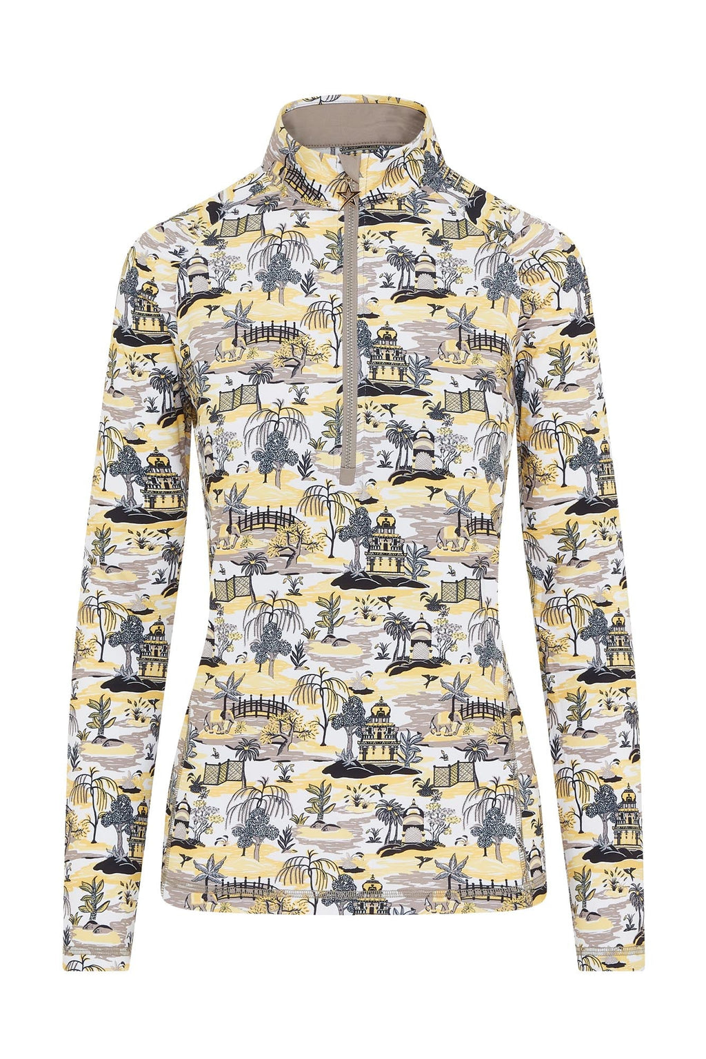 Sunshine Mesh Arm 1/4 Zip Indian Dawn