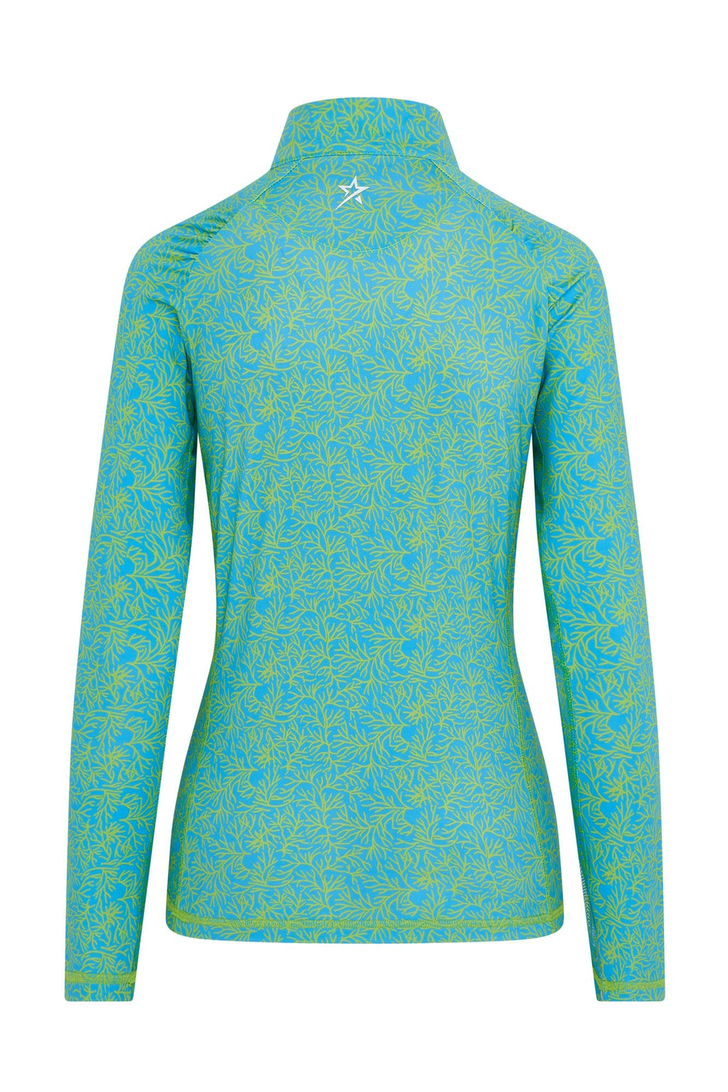Sunshine Mesh Arm 1/4 Zip Ocean Bloom