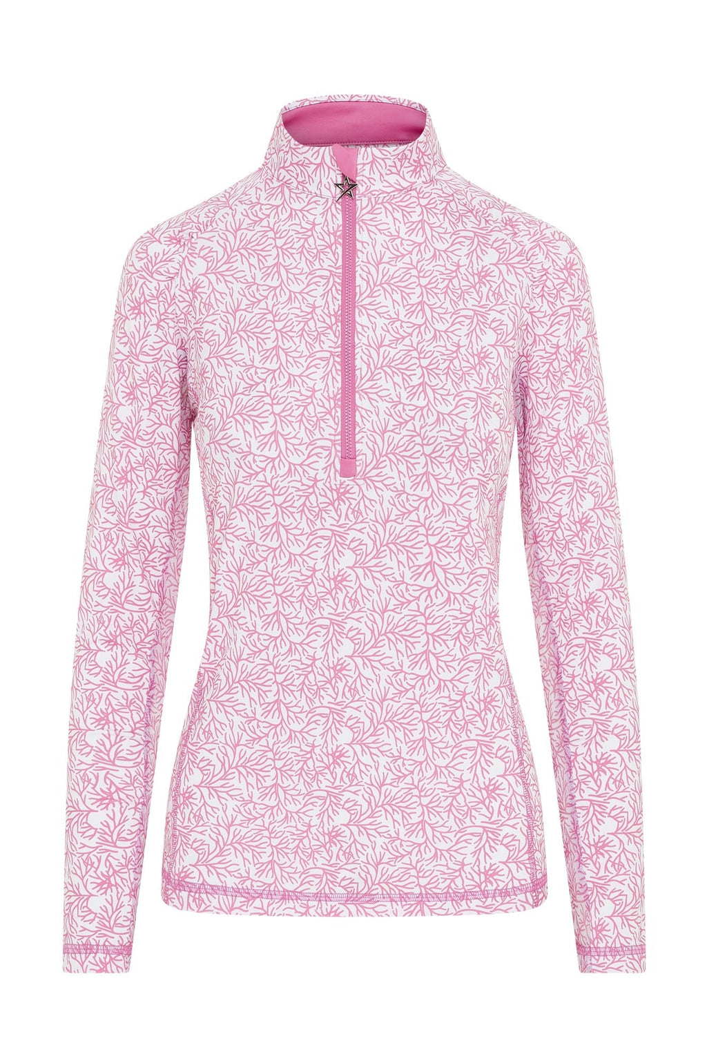 Sunshine Mesh Arm 1/4 Zip Coral Whisper