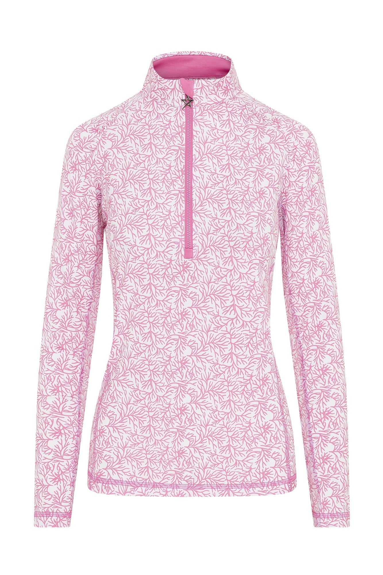 Sunshine Mesh Arm 1/4 Zip Coral Whisper