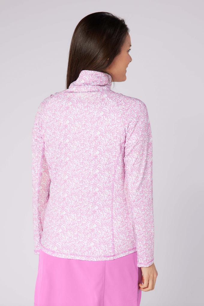 Sunshine Mesh Arm 1/4 Zip Coral Whisper