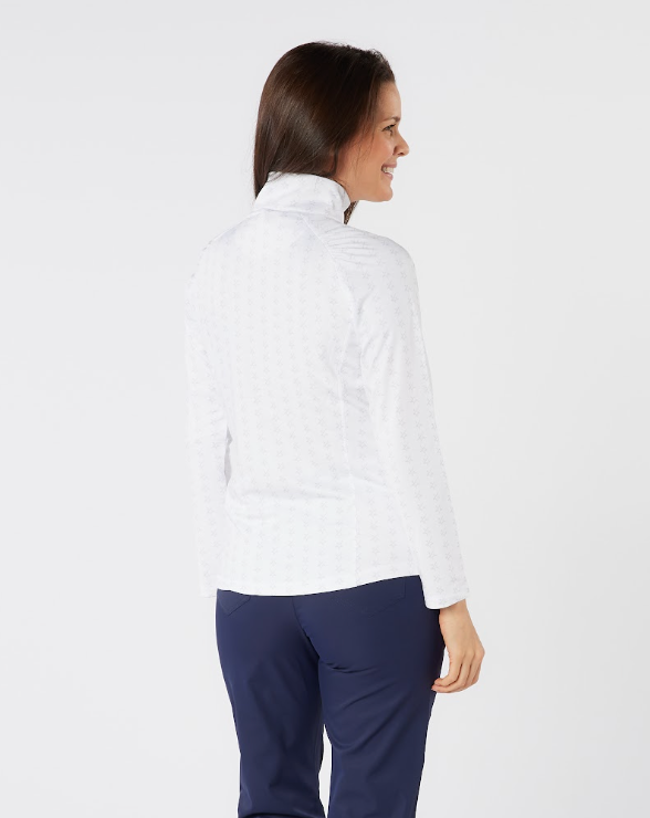 Stardust 1/4 Zip White