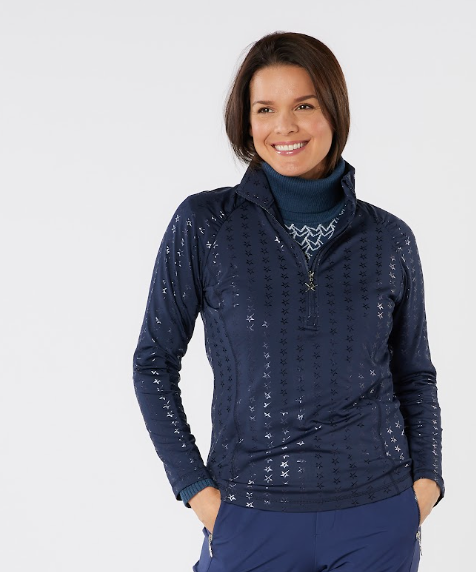 Stardust 1/4 Zip Navy