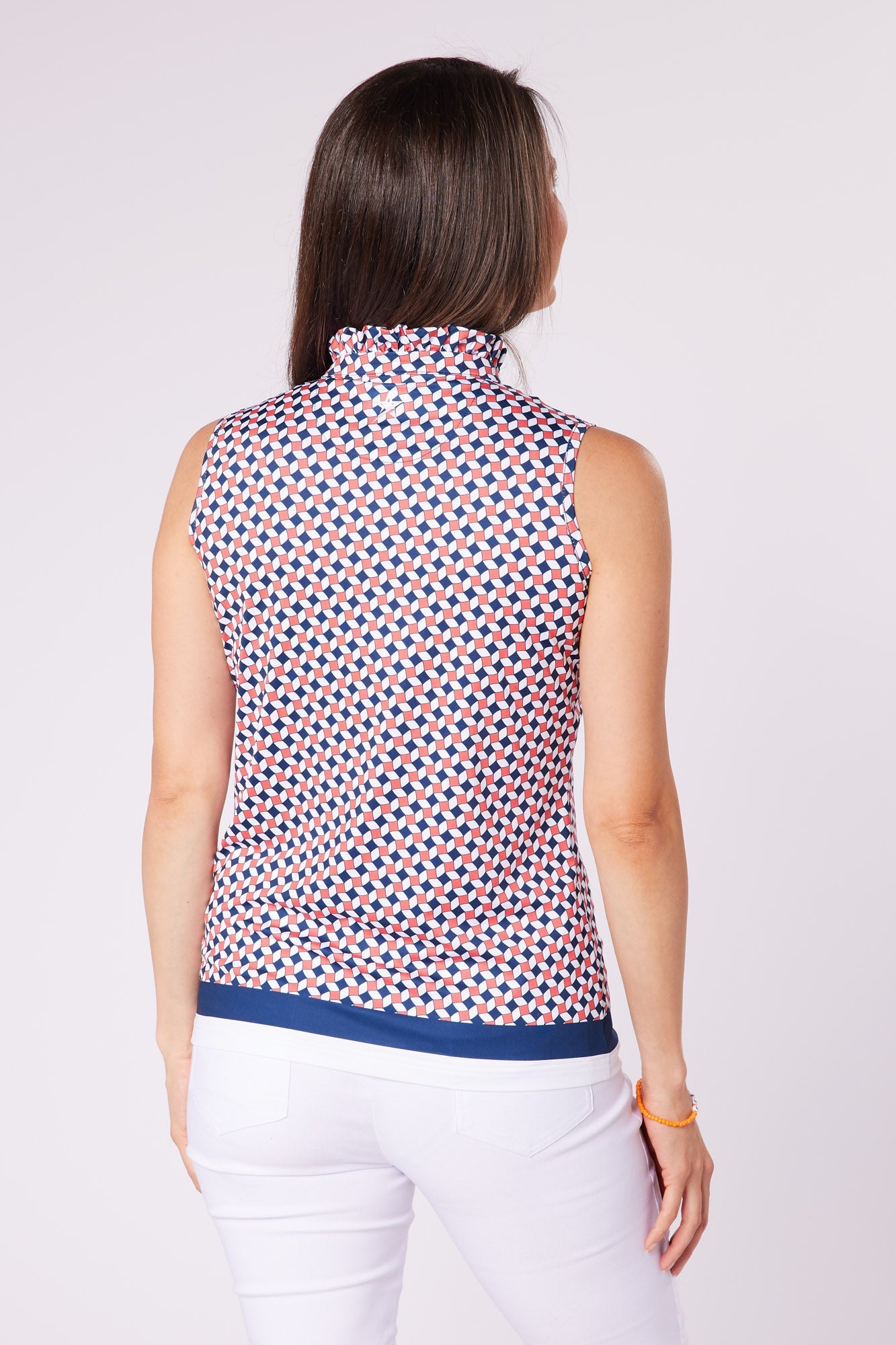 Leona Pattern Frill Sleeveless Jumping Beans