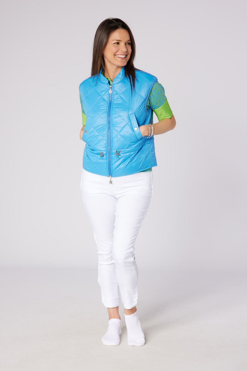 Summer Pearl Vest Ocean