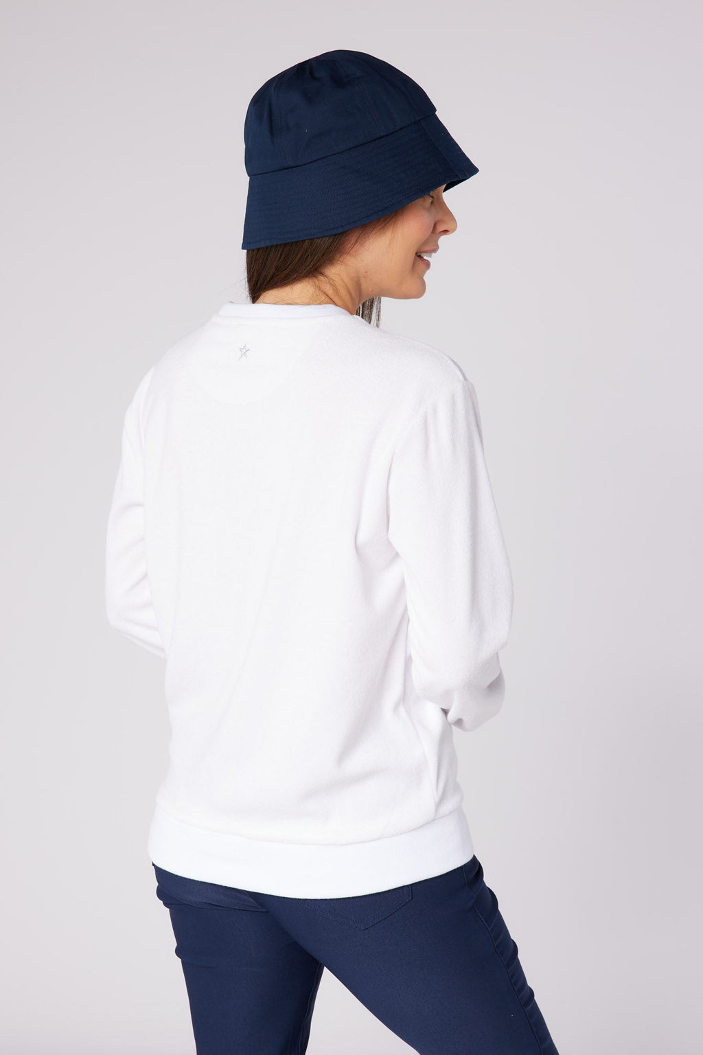 Audry Bucket Hat Navy