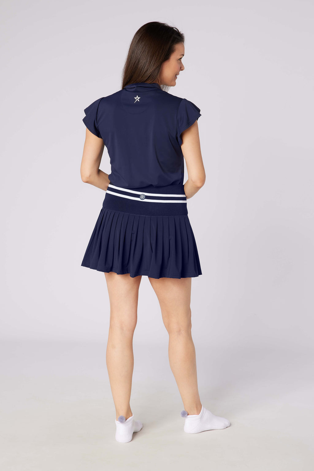 Summer Breeze Cap Sleeve Navy
