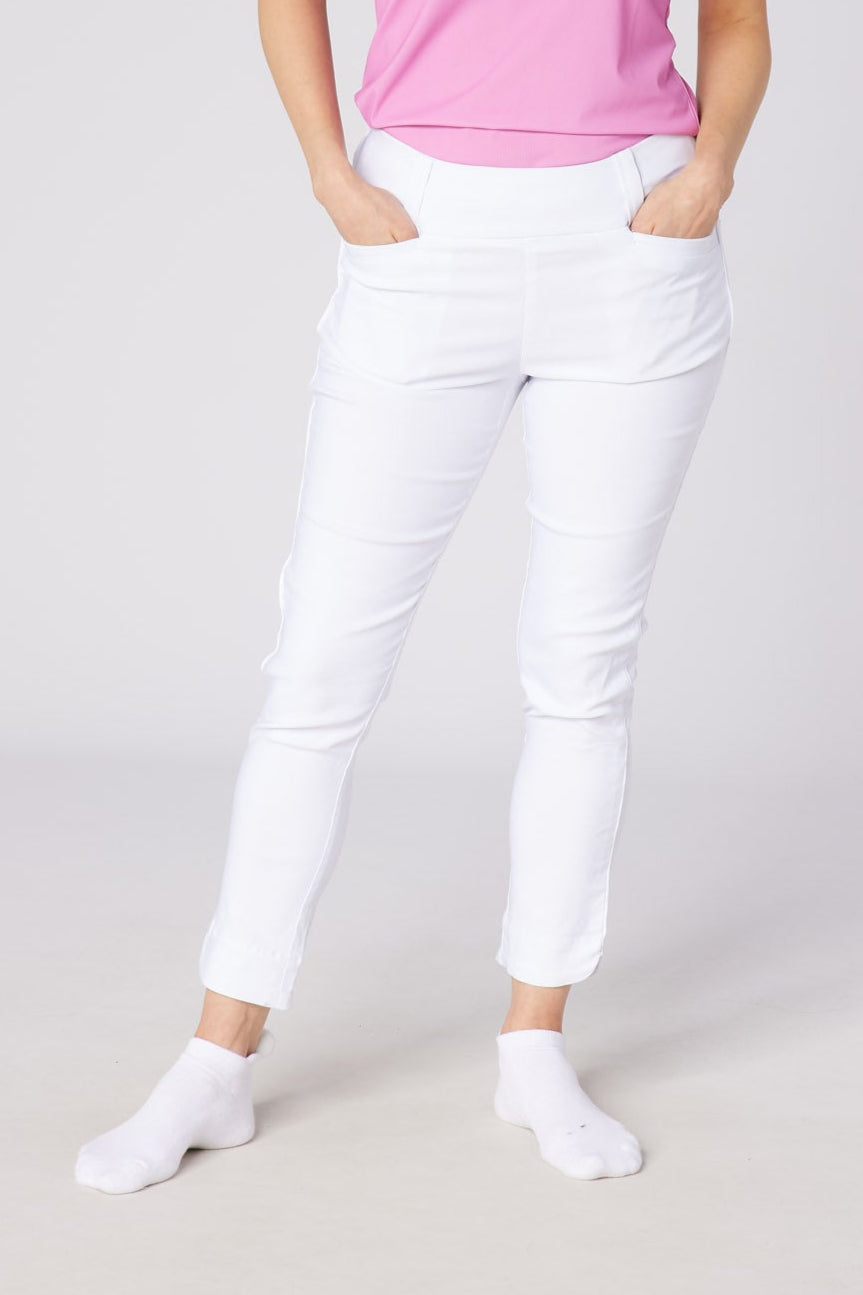 Core 7/8 Pull On Trouser White
