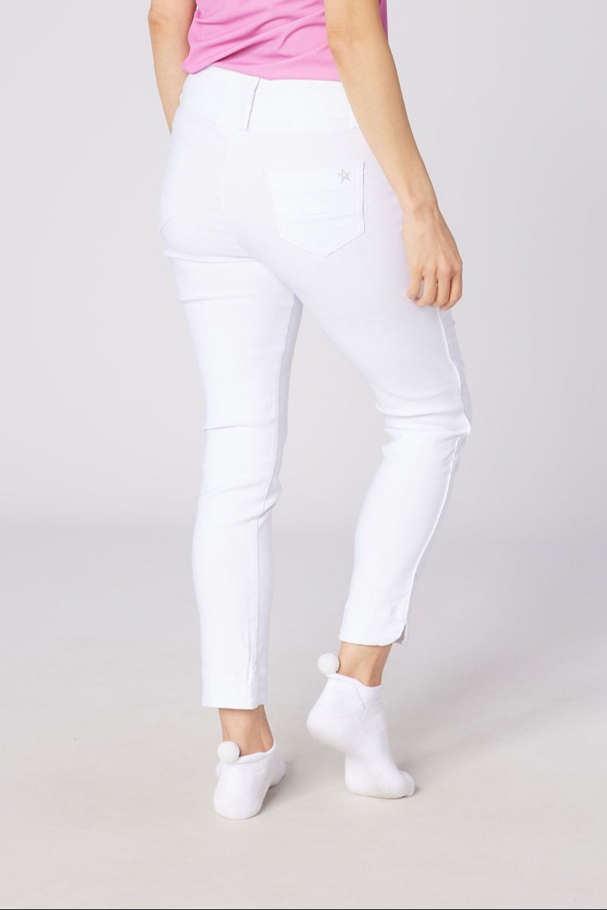 Core 7/8 Pull On Trouser White