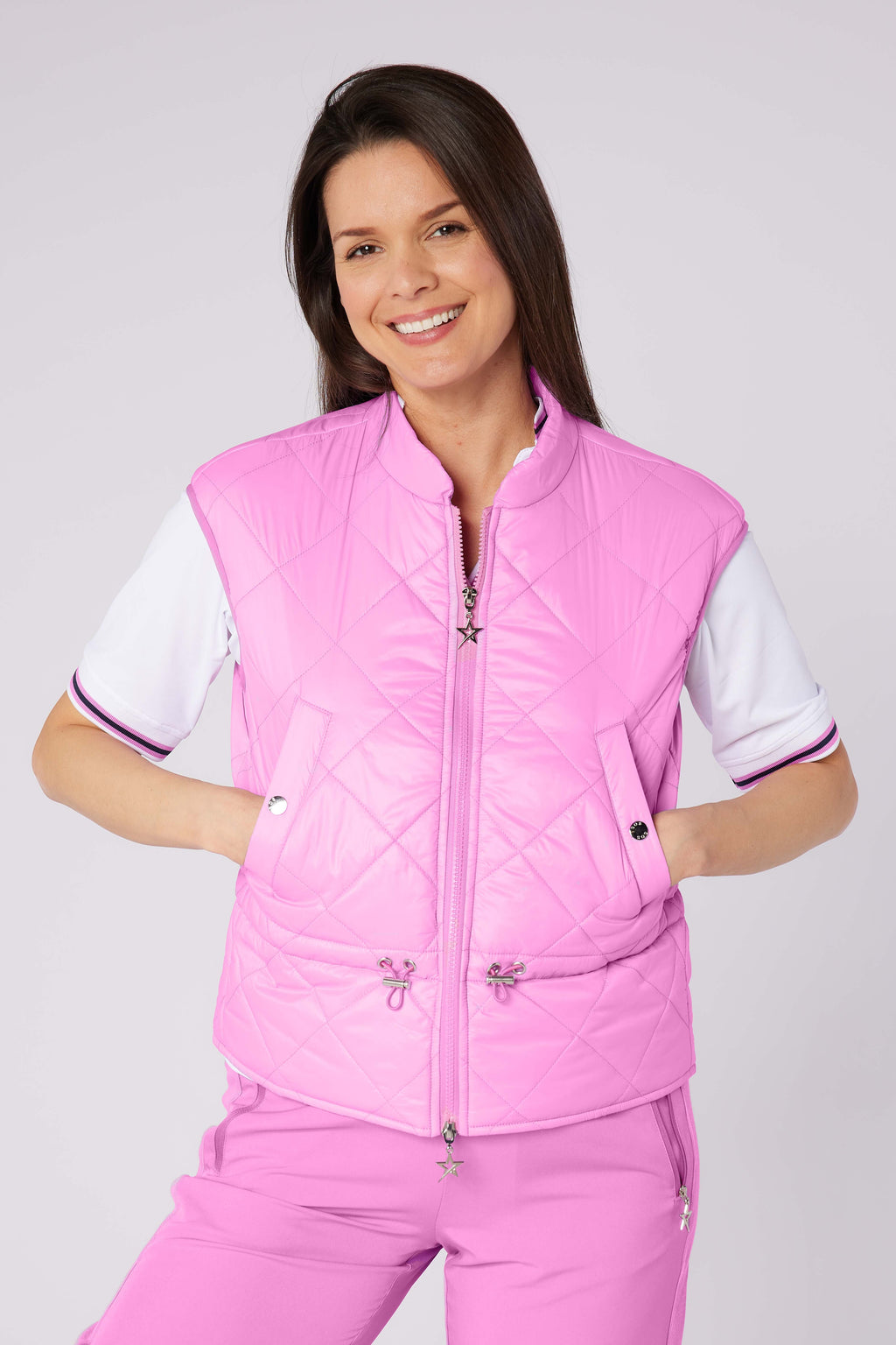 Summer Pearl Vest Super Pink