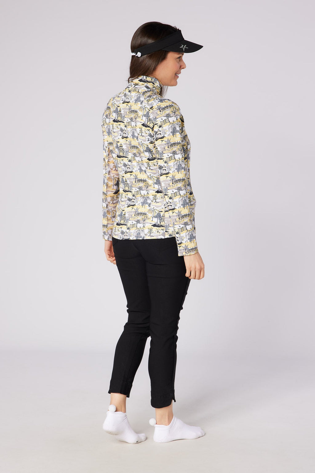 Sunshine Mesh Arm 1/4 Zip Indian Dawn