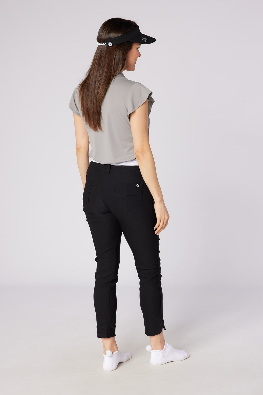 Core 7/8 Pull On Trouser Black