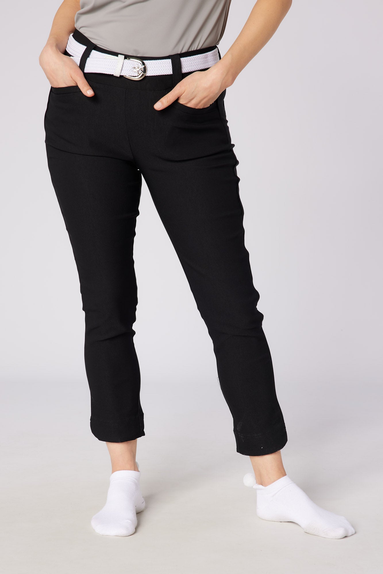 Core 7/8 Pull On Trouser Black