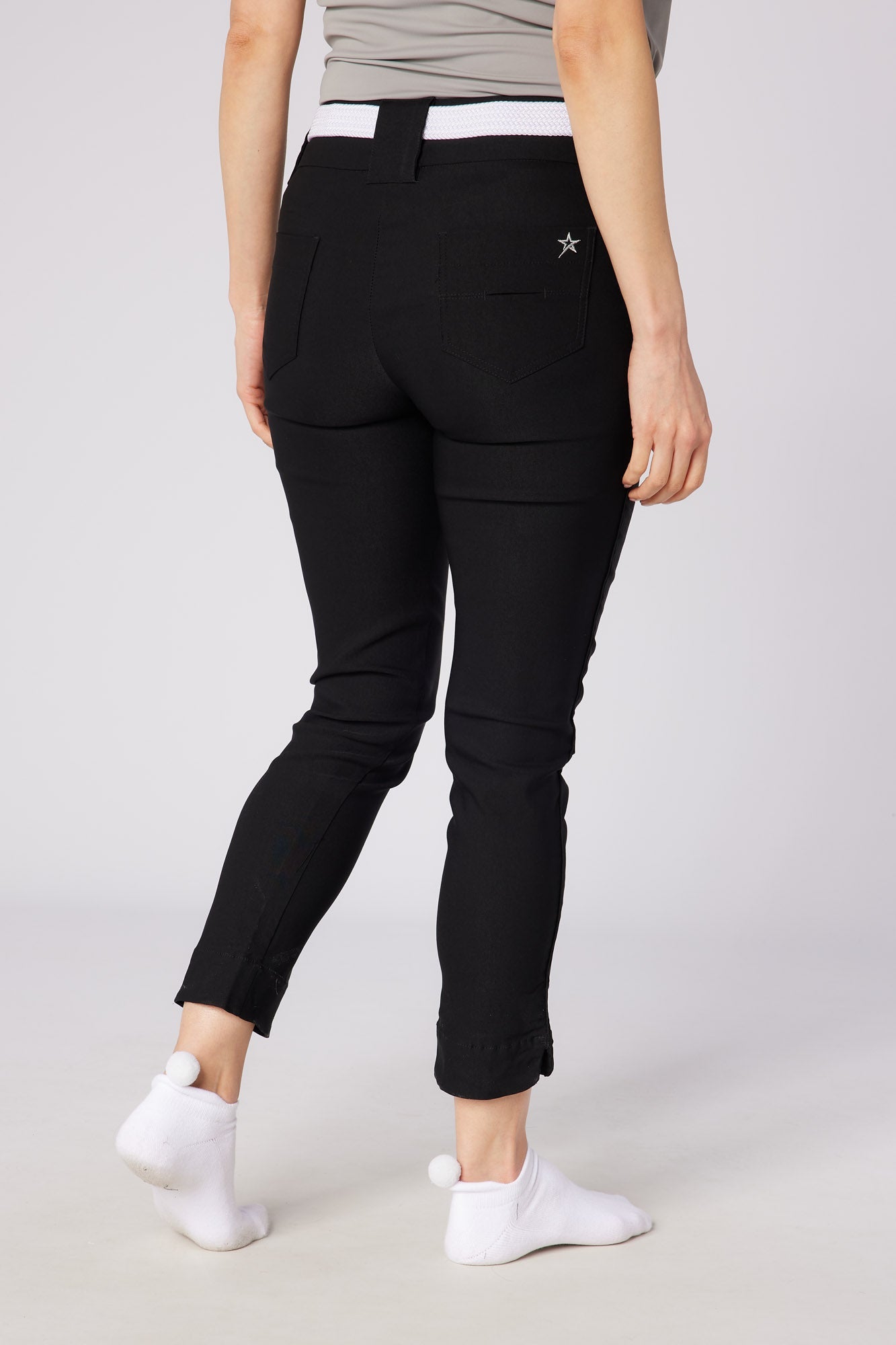 Core 7/8 Pull On Trouser Black