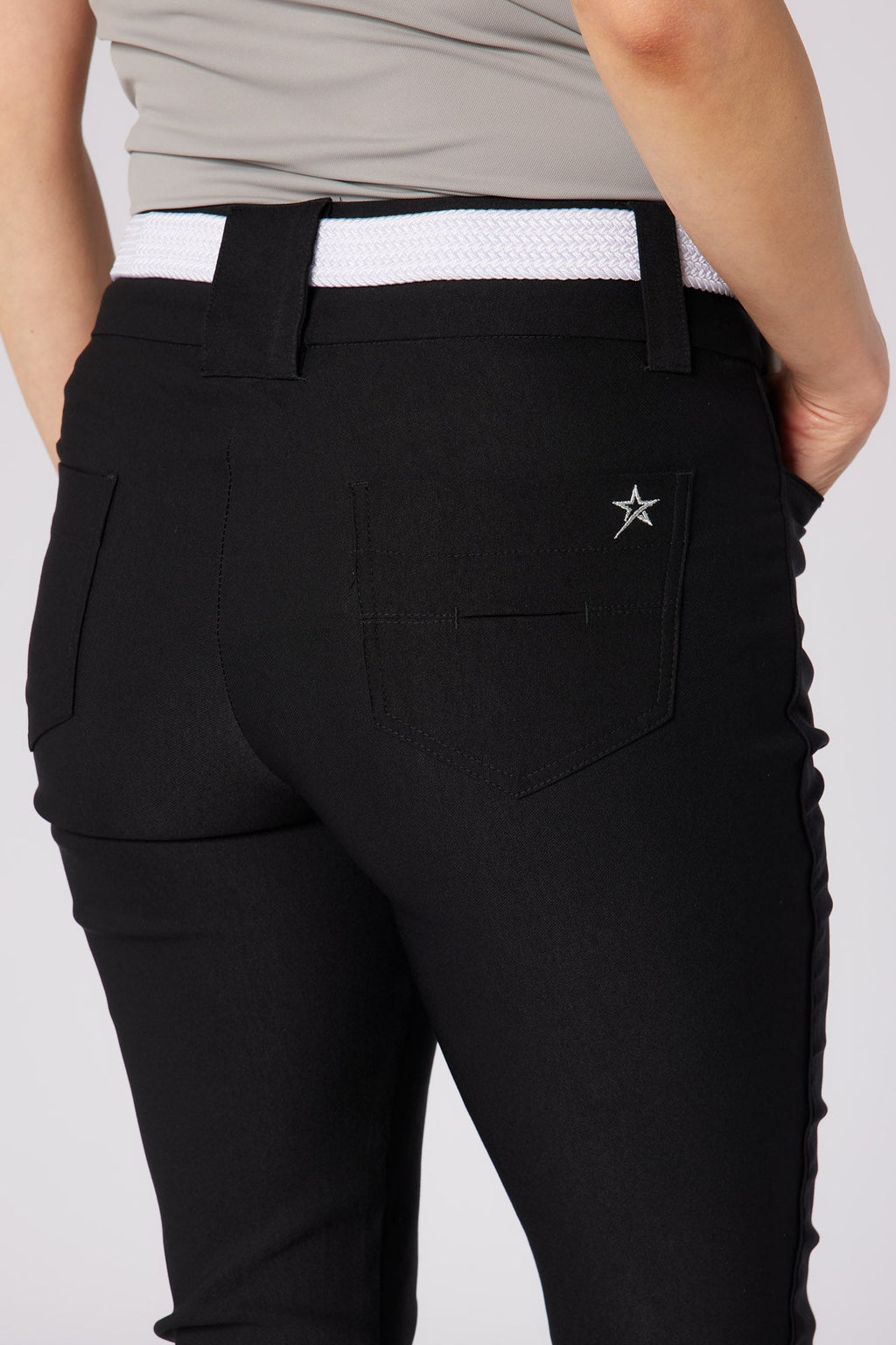 Core 7/8 Pull On Trouser Black