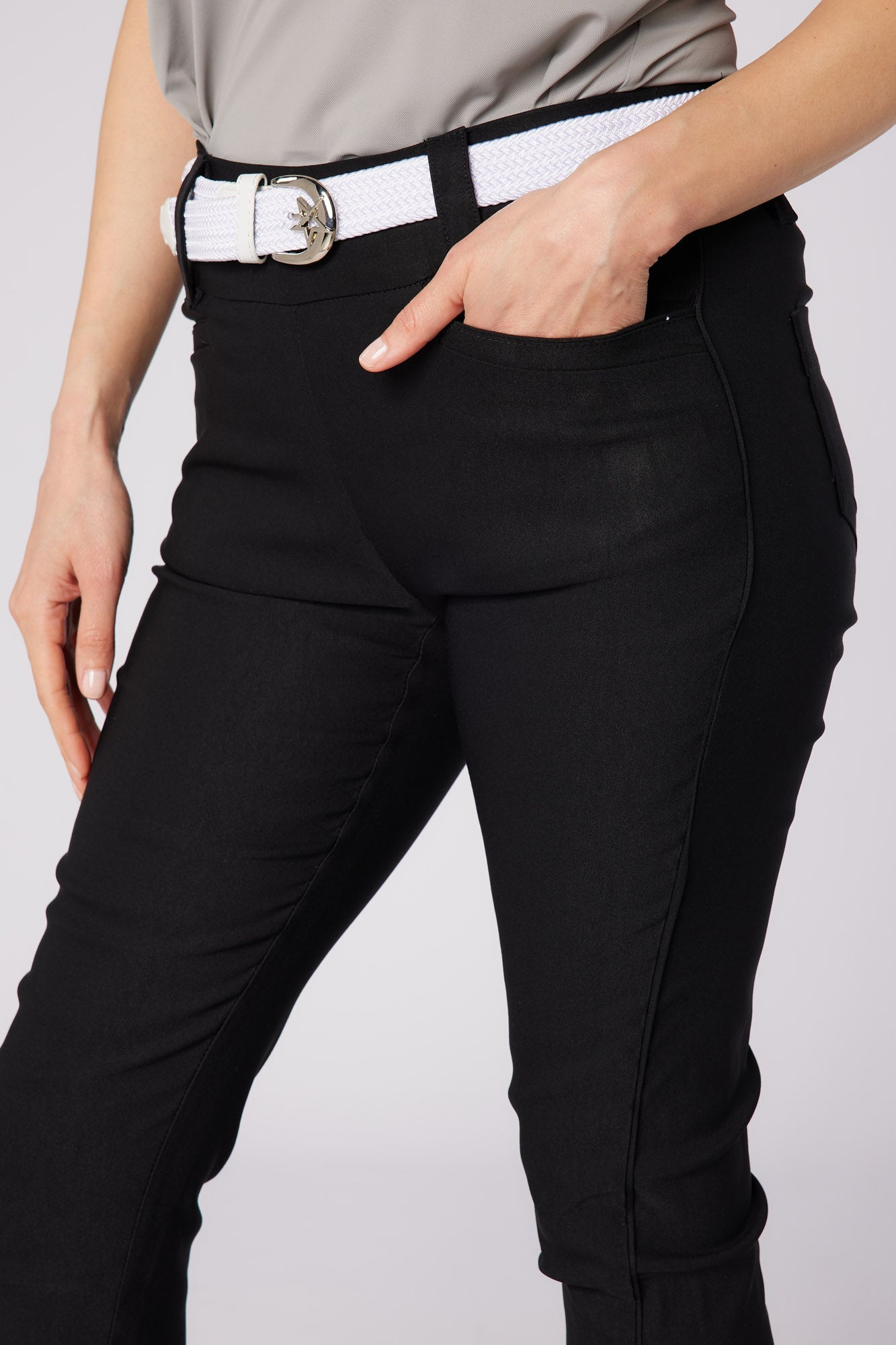 Core 7/8 Pull On Trouser Black