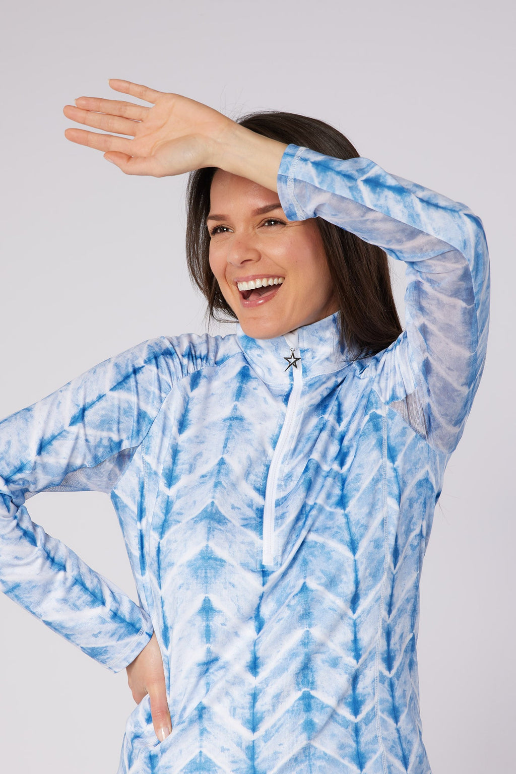 Sunshine Mesh Arm 1/4 Zip Neptune's Breath
