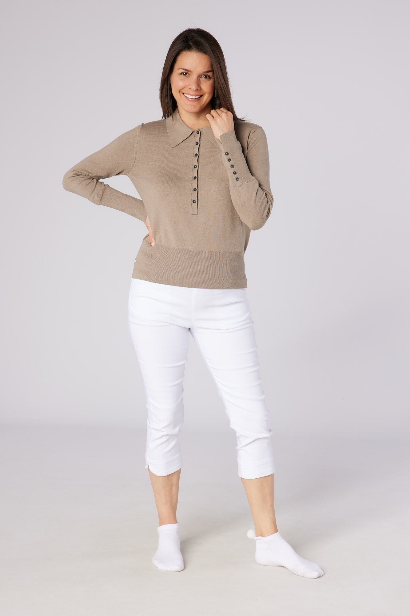 Blush Cotton Sweater Elephant