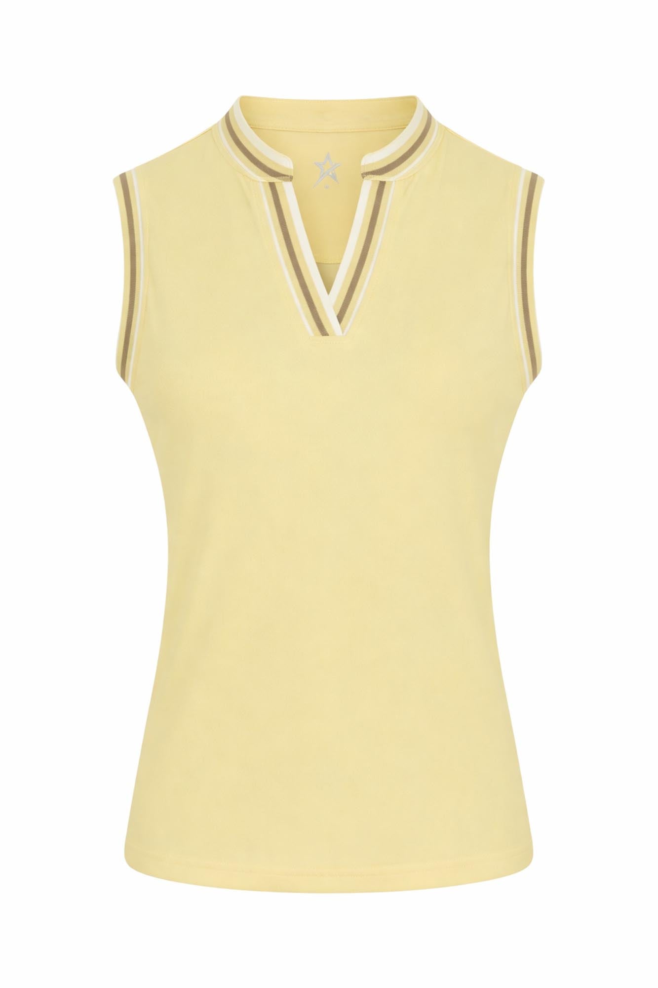 Tide Pique Sleeveless Lemon Drop