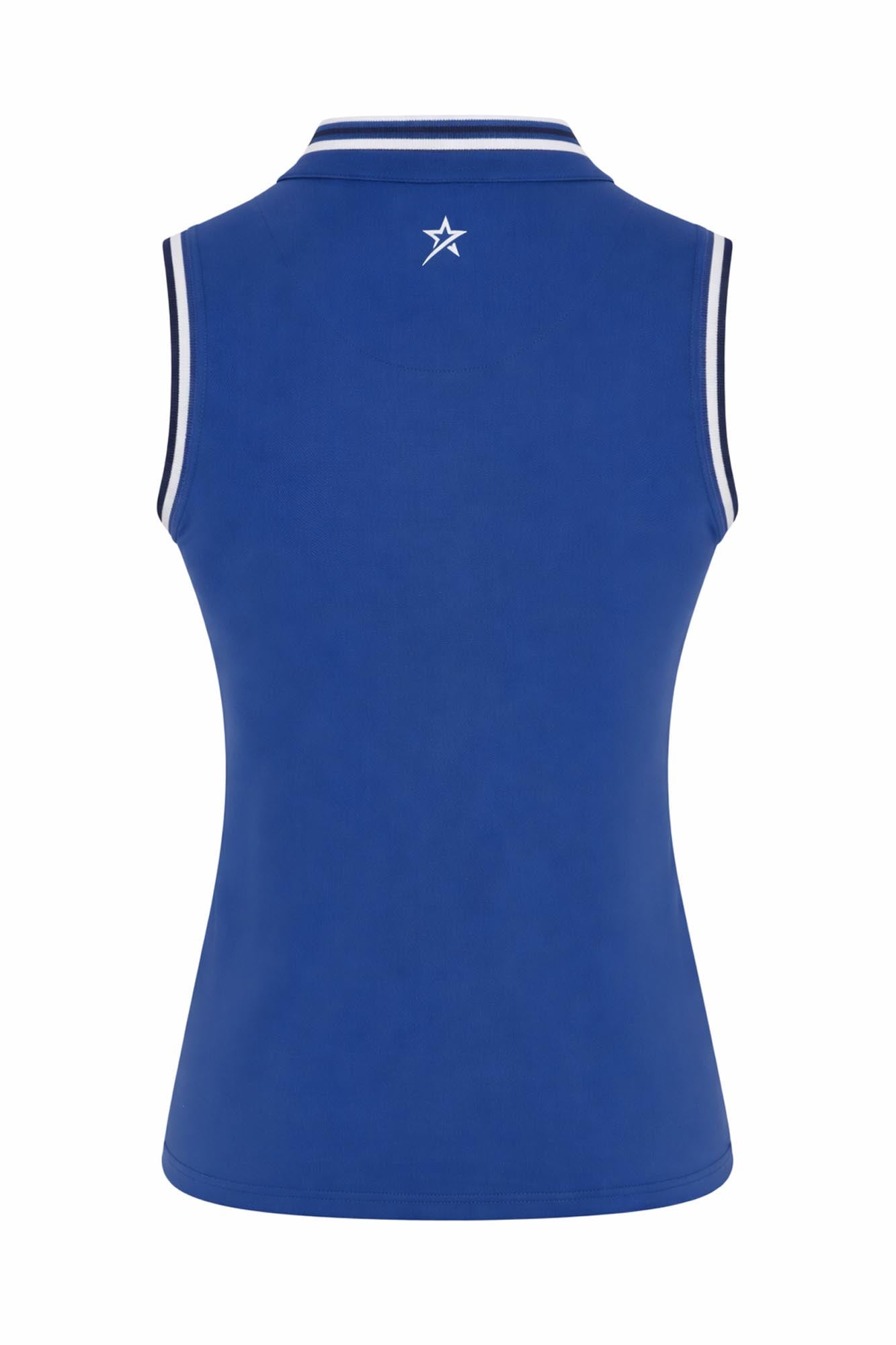 Tide Pique Sleeveless True Blue