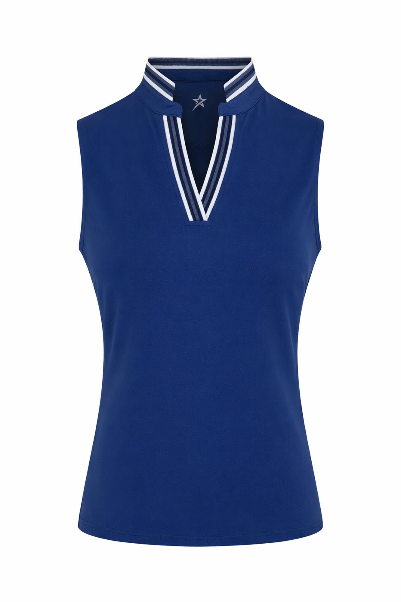 Tide Pique Sleeveless True Blue