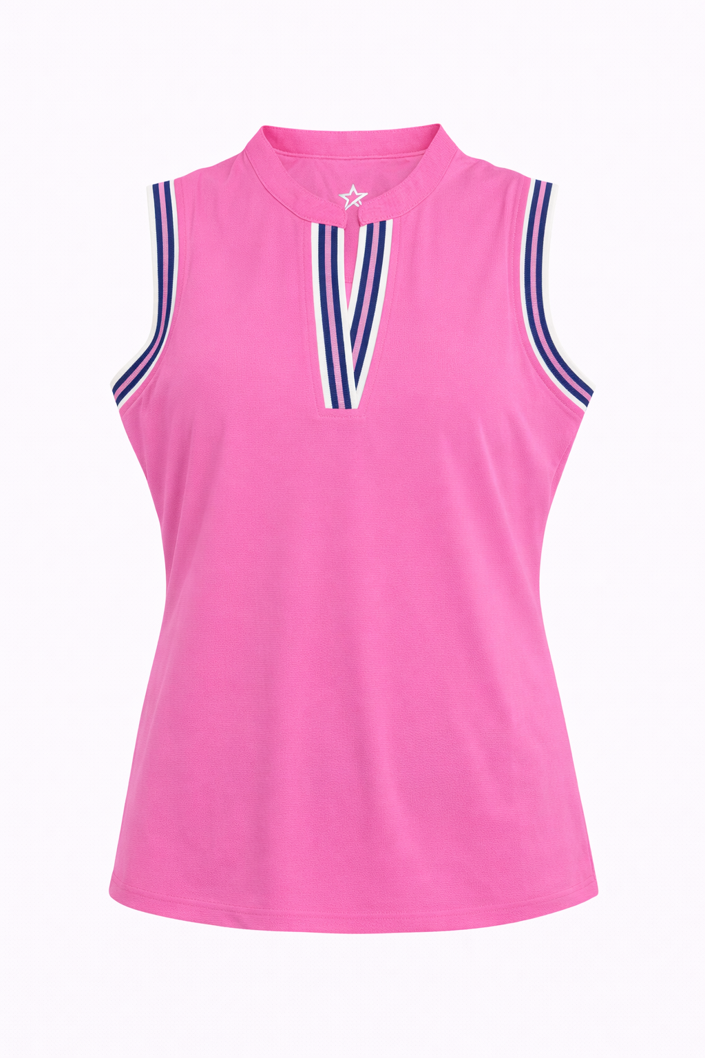 Tide Pique Sleeveless Super Pink